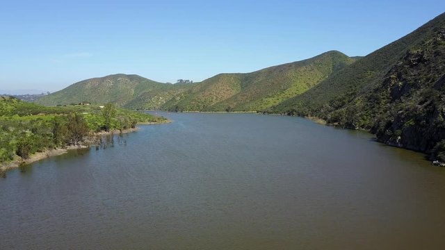 San Diego - Lake Hodges Dam - Drone Video  Aerial Video of Lake Hodges is a lake and reservoir located in Southern California, about 31 miles north of San Diego.