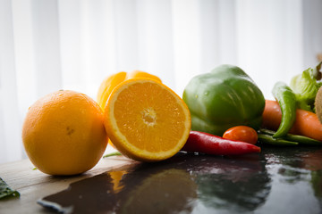 Healthy food eating for vegan diet.