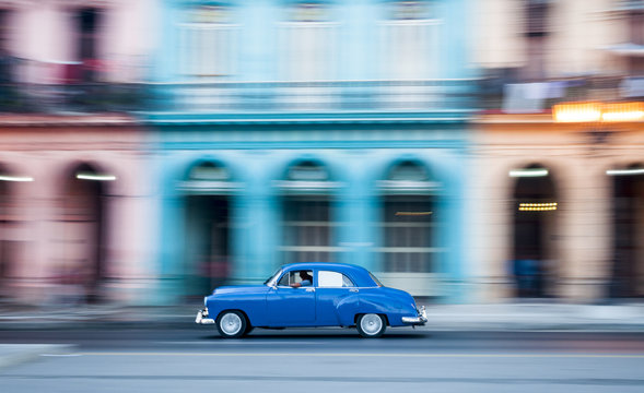 Classic Car In Havana, Cuba