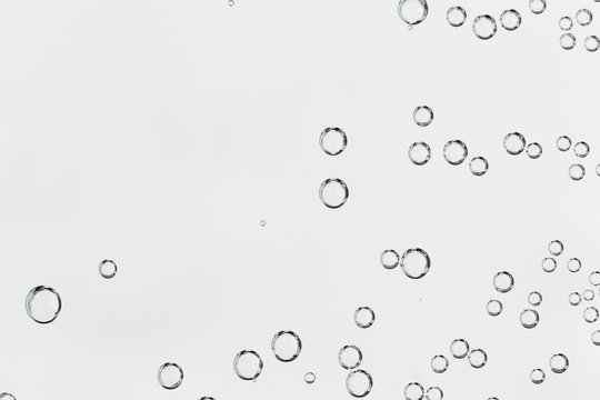 Bubbles on a white background