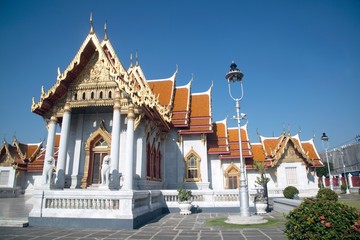 Wat Benchamabophit, the Marble temple Bangkok.