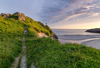 Summer beach landscape from Norway