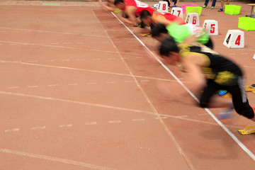sprint start，Sports games
