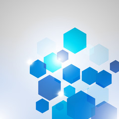 Abstract Technology hexagon background