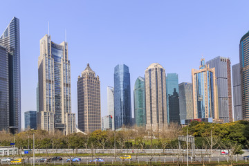 Fototapeta premium Shanghai architectural landscape