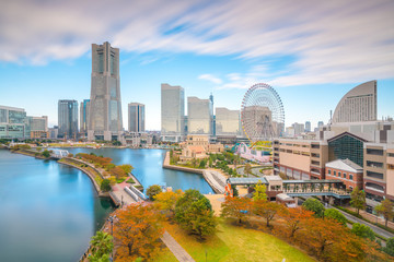 Cityscape of  Yokohama in Japan