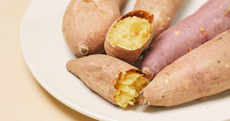 Grilled sweet potatoes