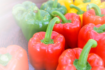 Green Bell pepper isolated on white background
