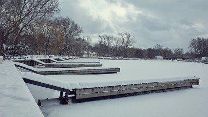 frozen river