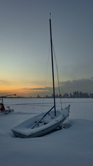 boat sunset