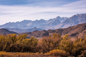 Sierra mountain views along Highway 395