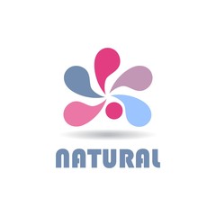 Abstract logo for business company. Natural. Color Vector icon