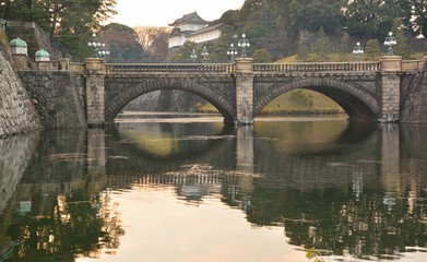 日本の皇居の二重橋