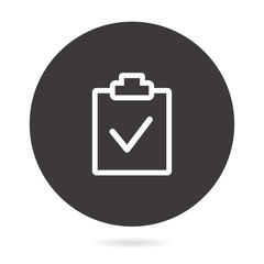 Checklist line vector icon.
