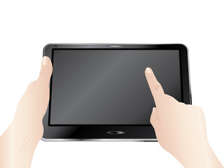 Digital Tablet in Hands