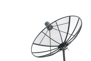 Big Black satellite isolated on Cloudless Sky