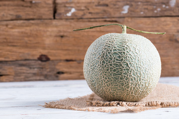 Melon on the wooden table