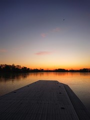 Jezioro Ukiel Olsztyn - wschód slońca