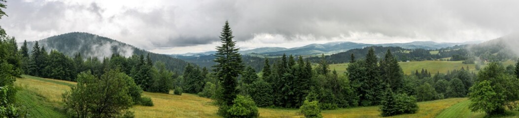 Panoramatic view on the country around