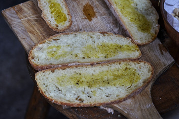 bread with oil