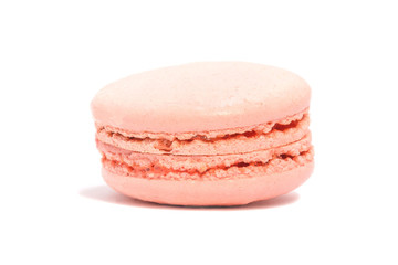 Appetizing cakes macaroons, isolate, close up