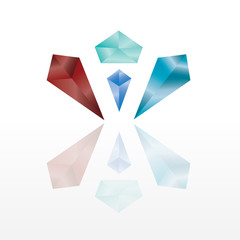 Fototapeta premium gemstone vector icon