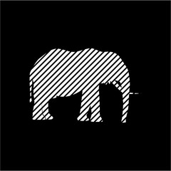 logo strip elephant silhouette