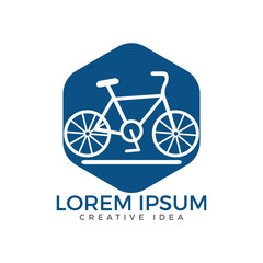Fototapeta na wymiar Bicycle Logo Design. Cycle Sport Identity.