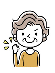シニア女性：やる気