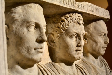 Roman head sculpture
