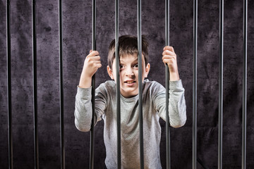 Boy in prison