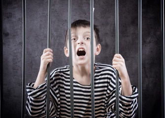 Boy in prison