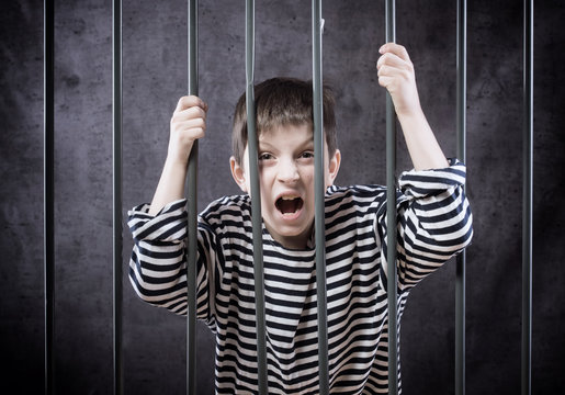 Boy in prison