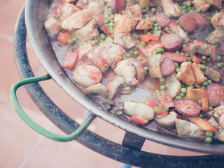 cooking paella
