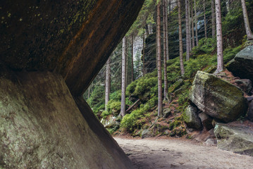 Teplice Rocks, part of Adrspach-Teplice landscape park in Broumov Highlands region of Czech Republic