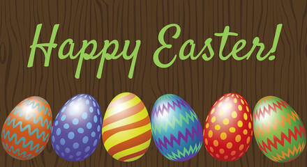 Happy Easter greeting card