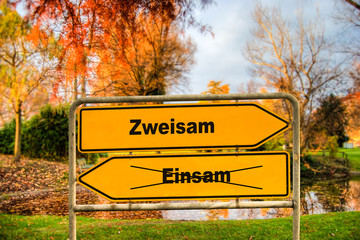 Schild 286 - Zweisam