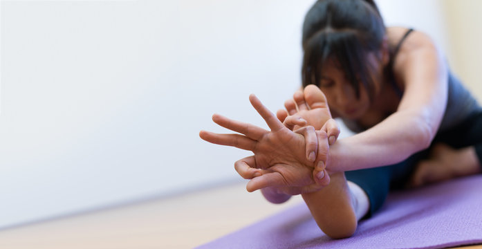 Yoga training and stretching