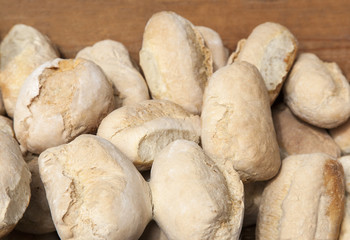 Small bread buns in a box