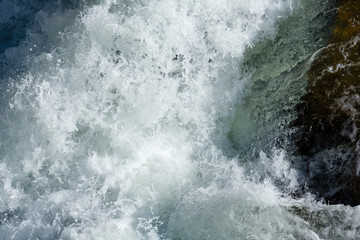 Fototapeta na wymiar Waterfall close-up (nature background).