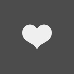 Heart flat vector icon