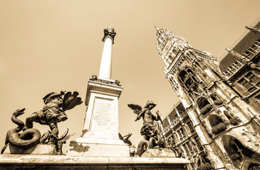 Naklejka premium munich city hall