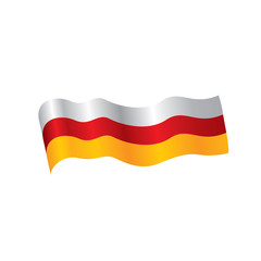 South Ossetia flag, vector illustration