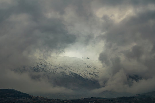 Summit Mount Hermon in January