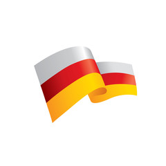 South Ossetia flag, vector illustration