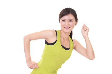 Fototapeta premium ジョギングを楽しむ女性