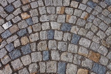 Cobblestone pavement Czech Republic