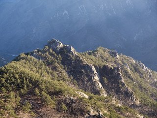The hight mountain in Seoraksan National Park. South Korea