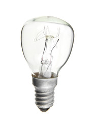 incandescent lamp isolated on white background
