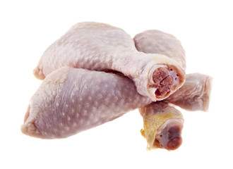 chicken legs isolated on white background